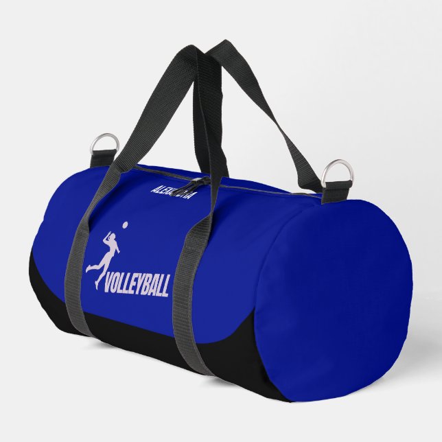 Volleyball Girl Player, Birthday Gift, Team Duffle Bag (Left Corner)