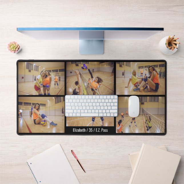 Volleyball Girl Player Personalise Images Desk Mat (Office 1)