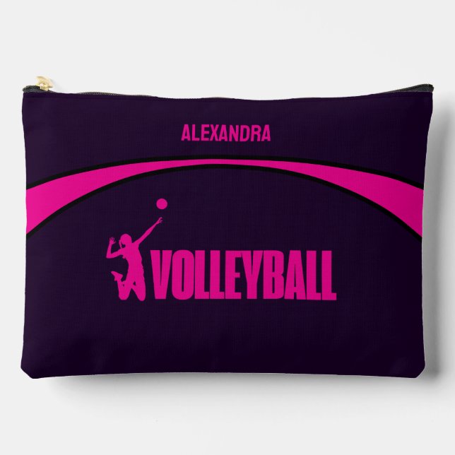 Volleyball Girl Player, Team, Birthday Girl      Accessory Pouch (Front)