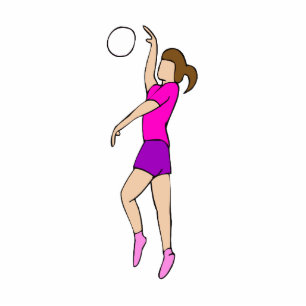 Volleyball Girl Standing Photo Sculpture