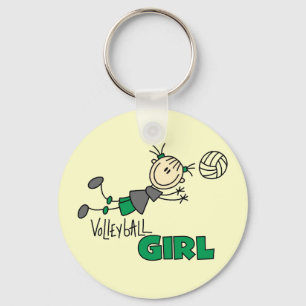 Volleyball Girl Tshirts and Gifts Key Ring