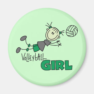 Volleyball Girl Tshirts and Gifts Magnet