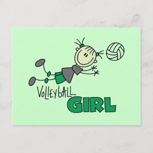 Volleyball Girl Tshirts and Gifts Postcard