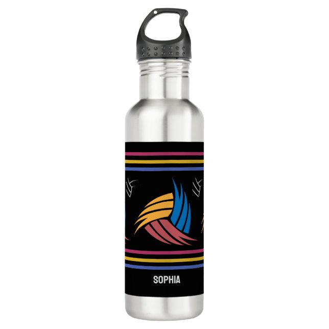 Volleyball Girl, Volleyball Player Gift, Birthday 710 Ml Water Bottle (Front)