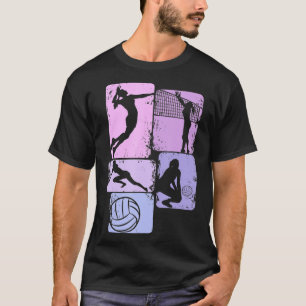Volleyball Girl Women Youth Girls Player  T-Shirt