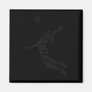 Volleyball Girl Women Youth Player 6 Magnet