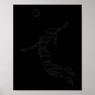 Volleyball Girl Women Youth Player 6 Poster