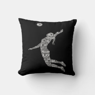 Volleyball Girl Women Youth Player  Cushion