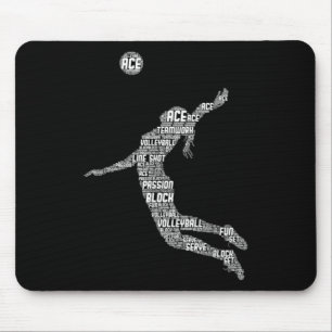 Volleyball Girl Women Youth Player Mouse Mat