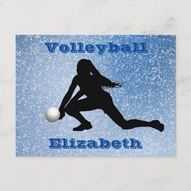 Volleyball Glam Postcard (Front)