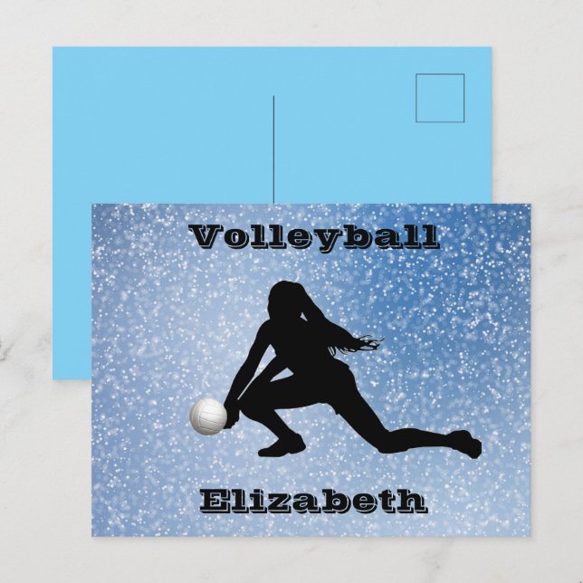 Volleyball Glam    Postcard (Front/Back)
