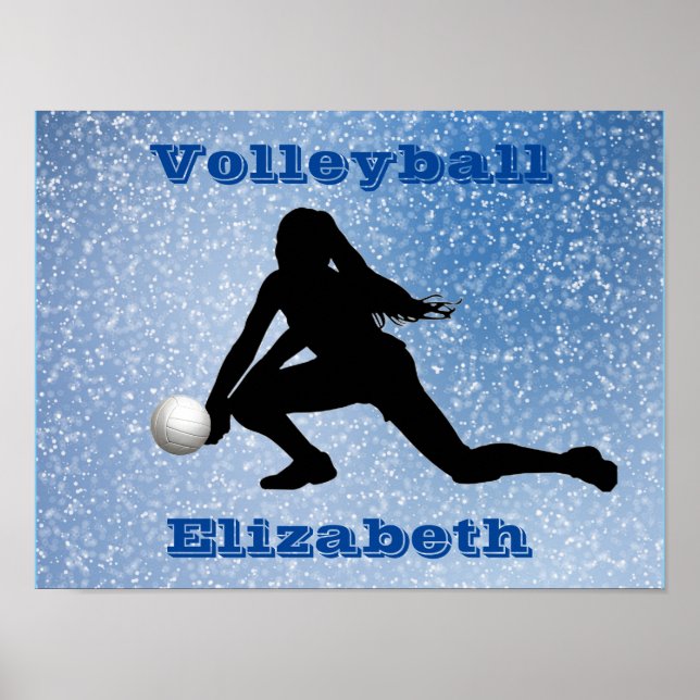 Volleyball Glam  Poster (Front)