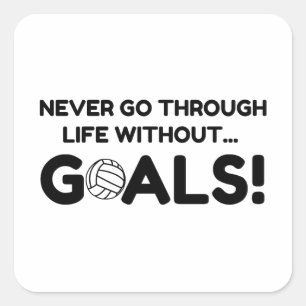 VOLLEYBALL GOALS SQUARE STICKER