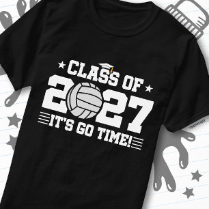 Volleyball Graduation Go Time Senior Class of 2027 T-Shirt