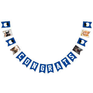 Volleyball Graduation Sports Blue Bunting