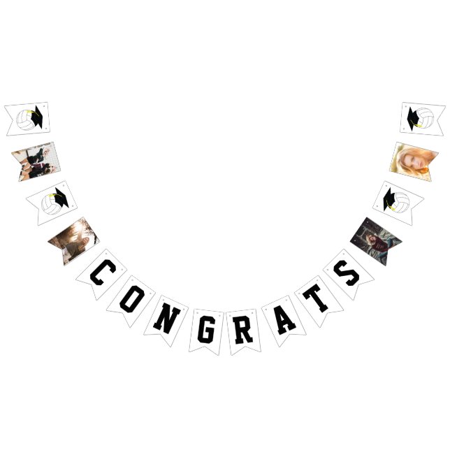 Volleyball Graduation Sports Bunting (All)