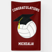 Volleyball Graduation Sports Maroon