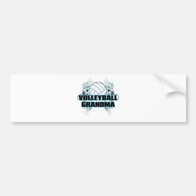 Volleyball Grandma (cross).png Bumper Sticker (Front)