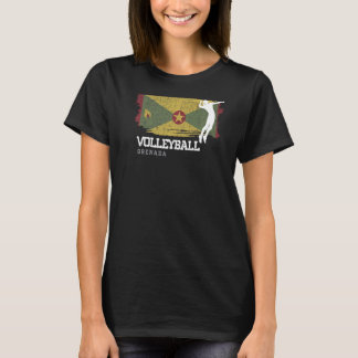 Volleyball Grenada Flag Girls Volleyball Women T-Shirt