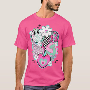 Volleyball Groovy Christmas Disco Ball Volleyball T-Shirt
