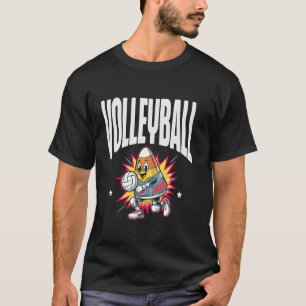 Volleyball Happy Halloween Eve T-Shirt