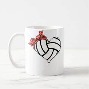 Volleyball Heart Volleyball Mum Volleyball Coffee Mug