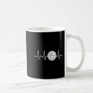 Volleyball Heartbeat Cute Fun  Coffee Mug