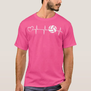 Volleyball Heartbeat Heart Volleyballer Beach Voll T-Shirt