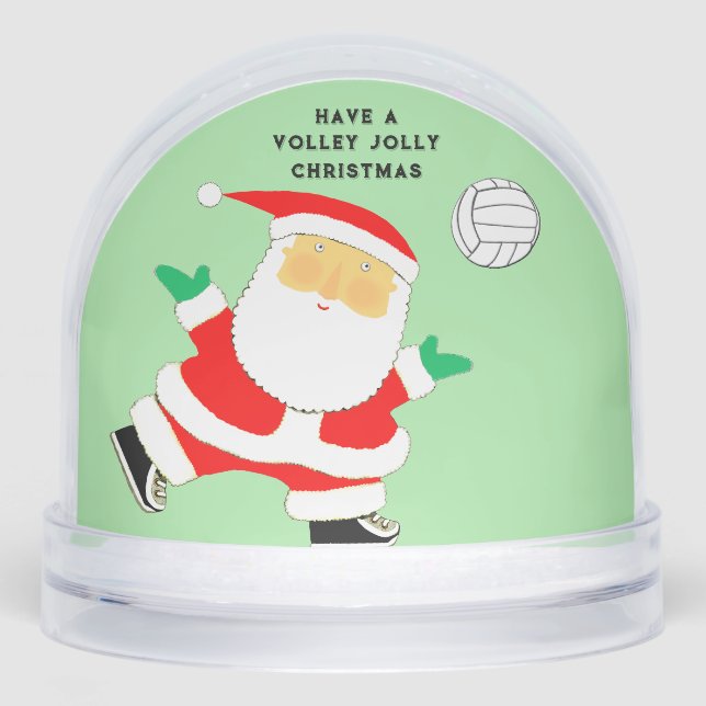 Volleyball Holiday Gift Snowglobe (Front)
