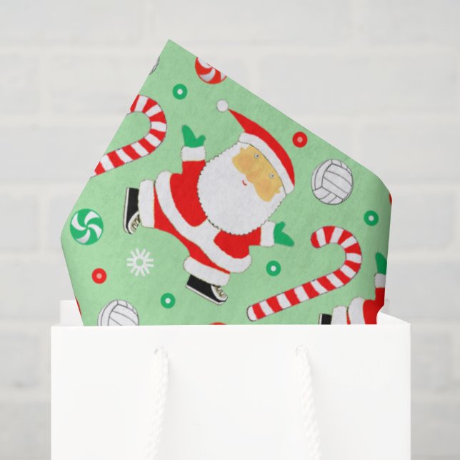 Volleyball Holiday Gift Tissue Paper (Gift Bag)