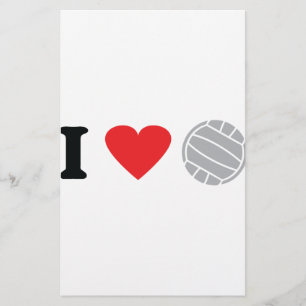 volleyball icon stationery