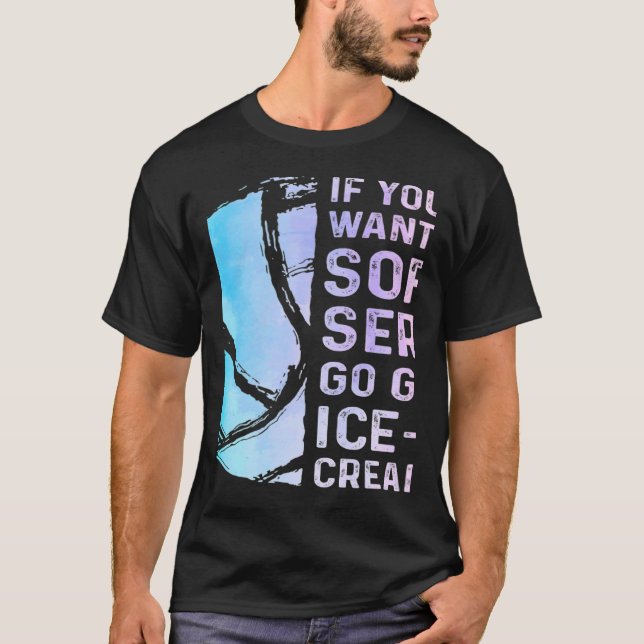 Volleyball If You Want A Soft Serve Ice Cream Men  T-Shirt (Front)