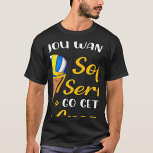 Volleyball If You Want A Soft Serve Ice Cream Men  T-Shirt