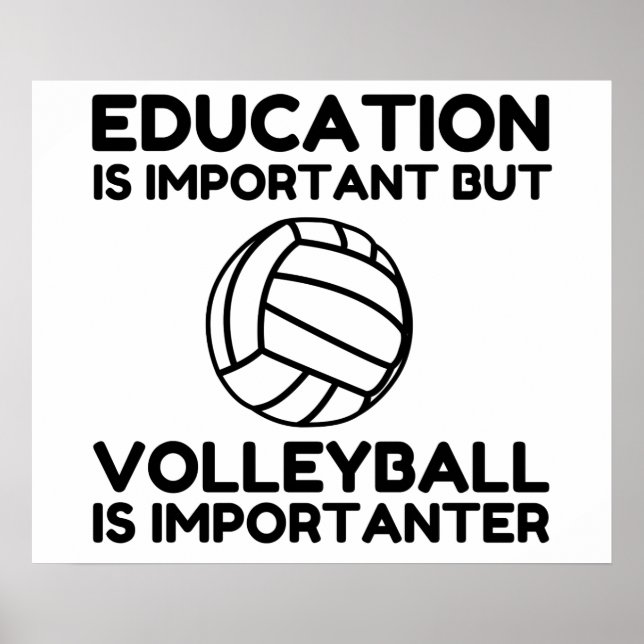 VOLLEYBALL IS IMPORTANTER POSTER (Front)
