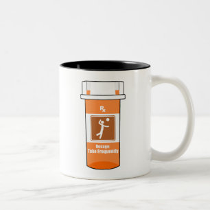 Volleyball Is My Drug Two-Tone Coffee Mug