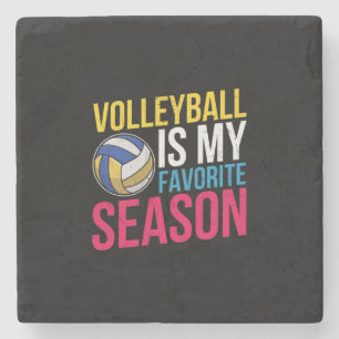 Volleyball Is My Favorite Season Stone Coaster
