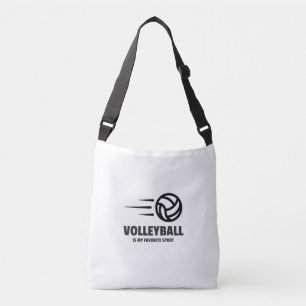 Volleyball is my favourite sport crossbody bag