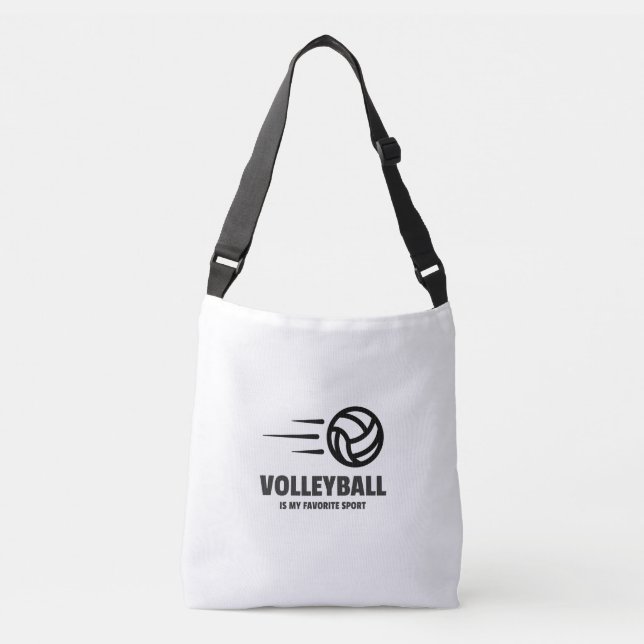 Volleyball is my favourite sport crossbody bag (Front)