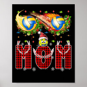 Volleyball Is My Valentines Funny Xmas Volleyball  Poster