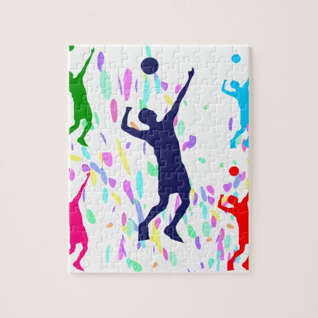 VOLLEYBALL JIGSAW PUZZLE (Vertical)