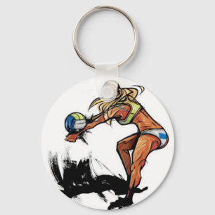 Volleyball Keychain