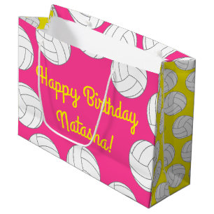 Volleyball Kids Birthday Party Sports Large Gift Bag