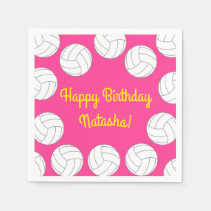 Volleyball Kids Birthday Party Sports Napkin