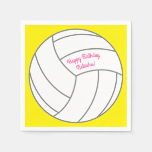 Volleyball Kids Birthday Party Sports Napkin