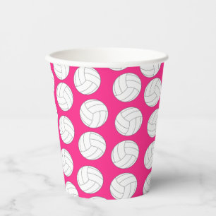 Volleyball Kids Birthday Party Sports Paper Cups