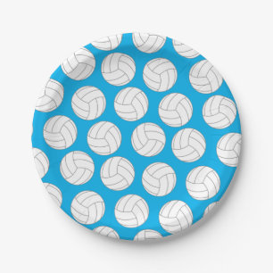 Volleyball Kids Birthday Party Sports Paper Plate
