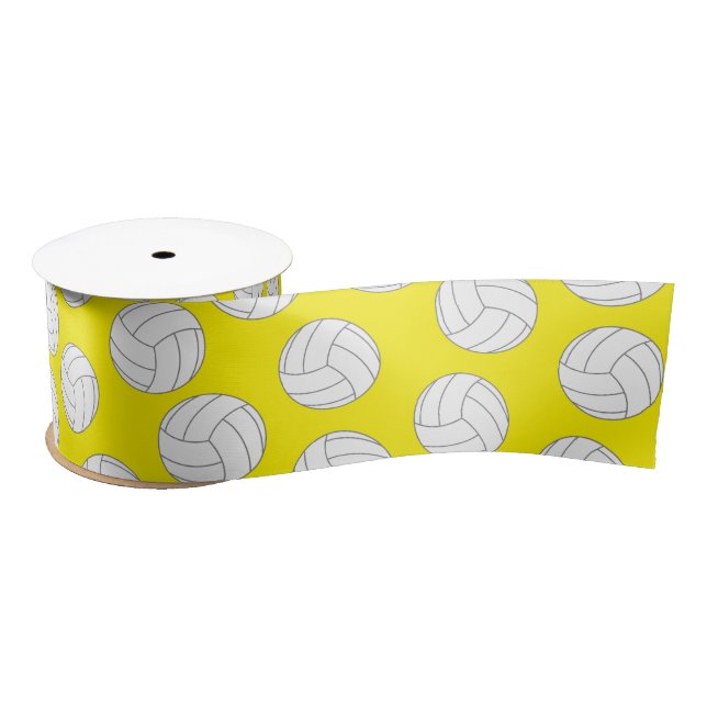 Volleyball Kids Birthday Party Sports Satin Ribbon (Spool)