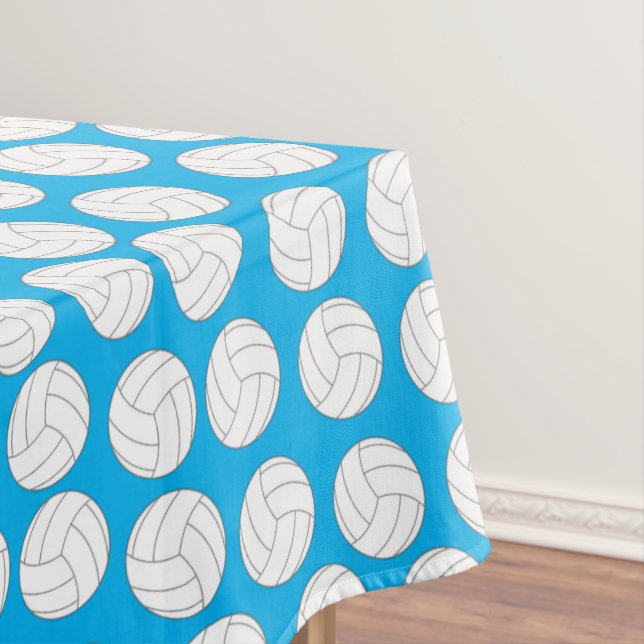 Volleyball Kids Birthday Party Sports Tablecloth (In Situ)