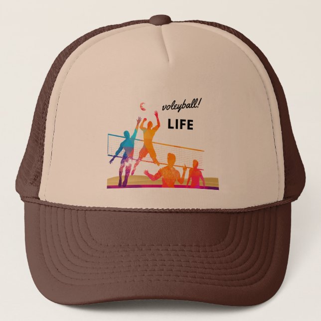 Volleyball Laife Trucker Hat (Front)