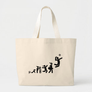 Volleyball Large Tote Bag